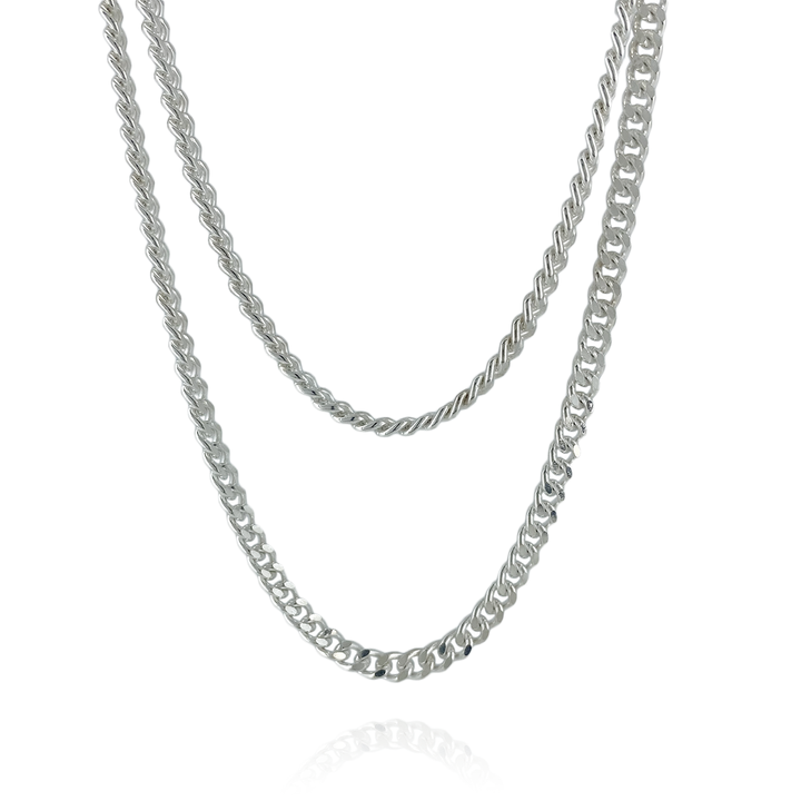 FINE LONG CHAIN NECKLACE DOUBLE