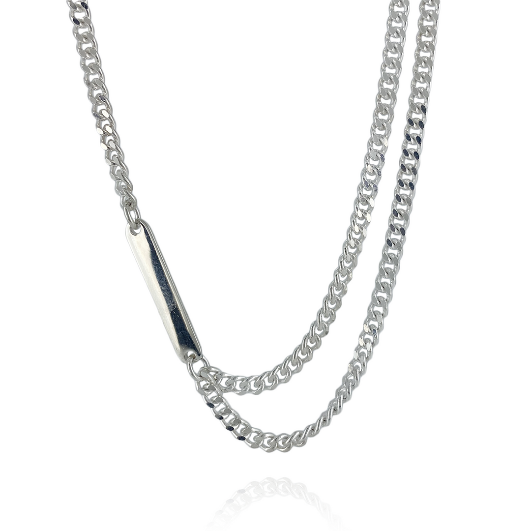 FINE LONG CHAIN NECKLACE DOUBLE