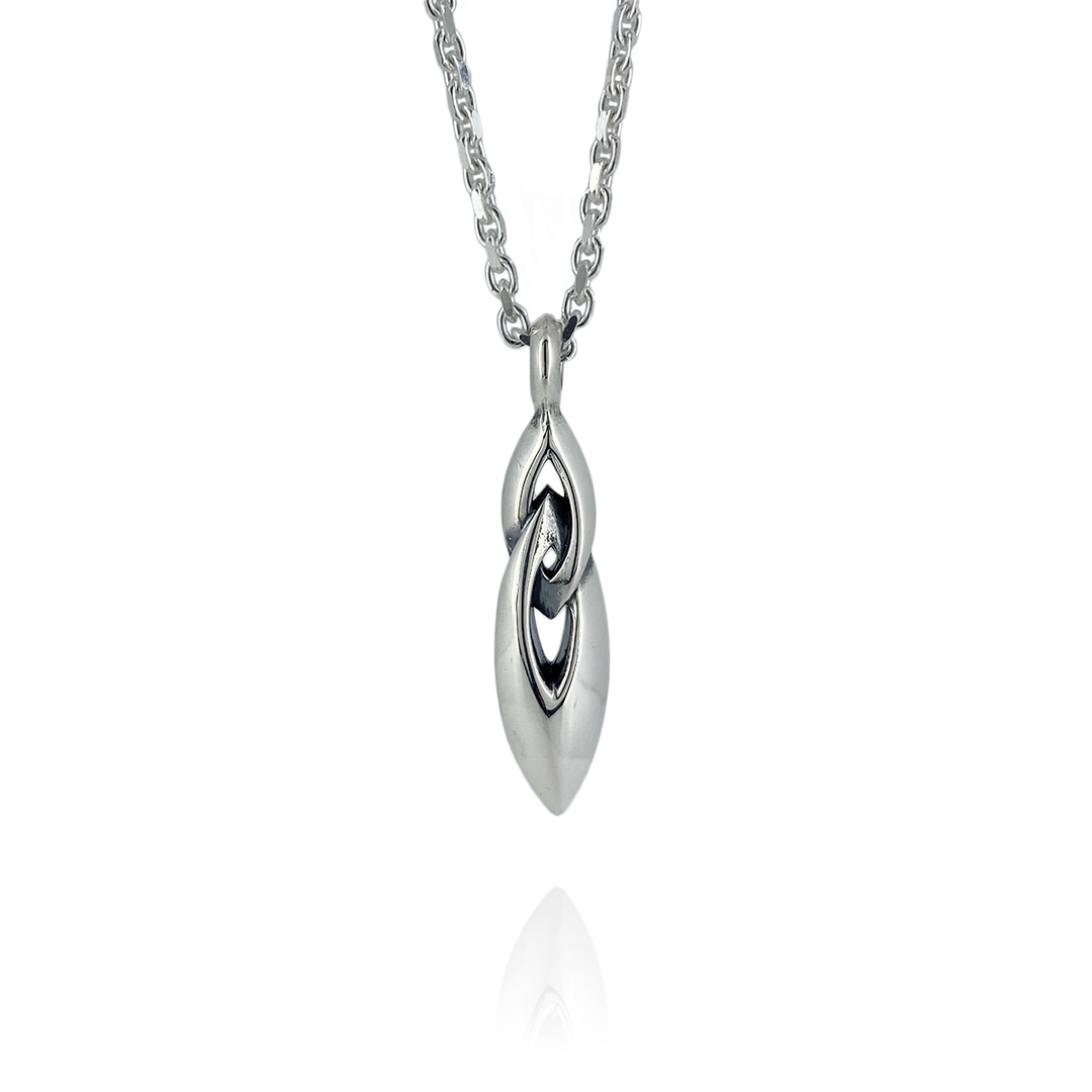 SHARP DOUBLE  RING PENDANT L