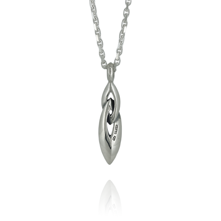 SHARP DOUBLE  RING PENDANT L