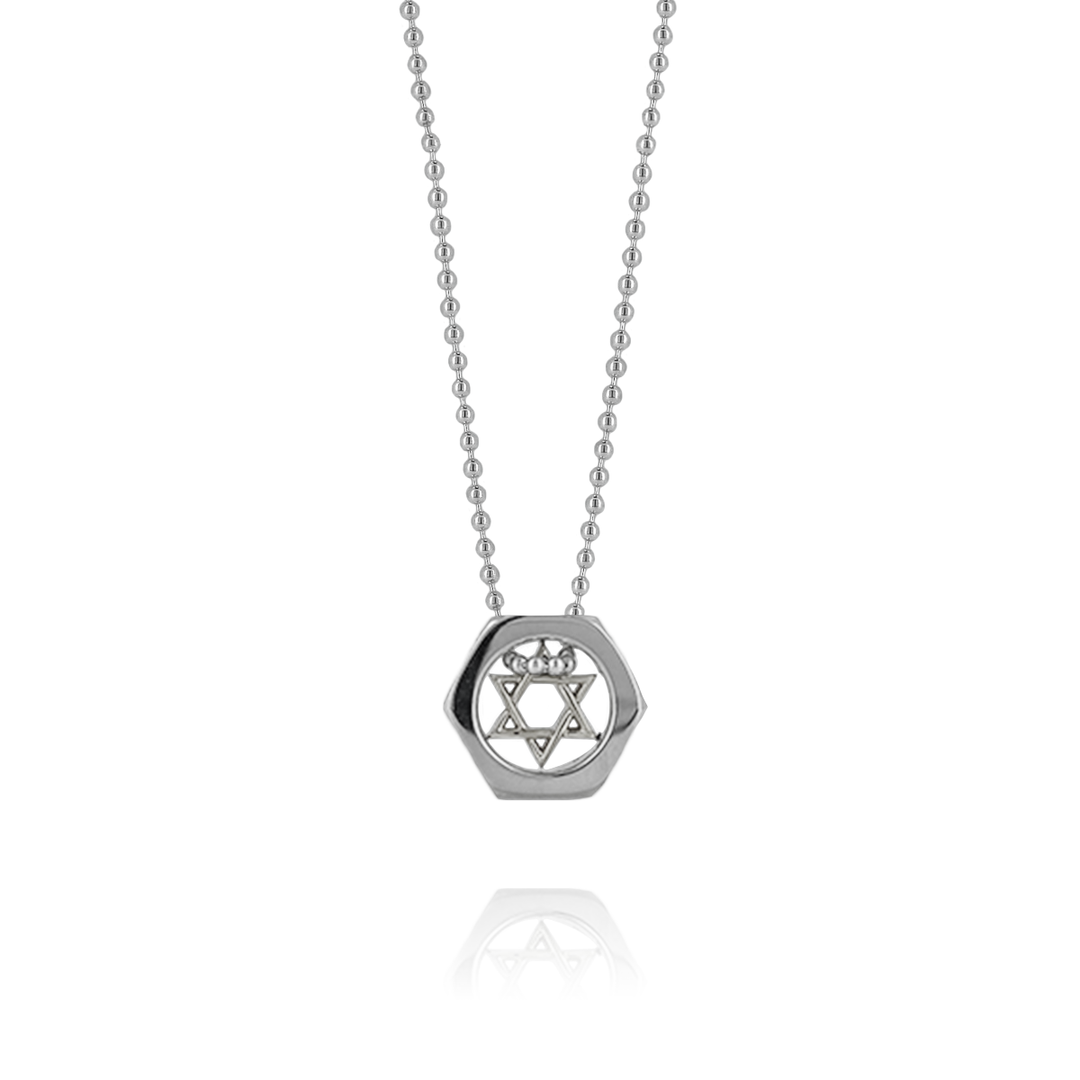 OFF THE WALL HERMONISE NUT HEXAGRAM PENDANT