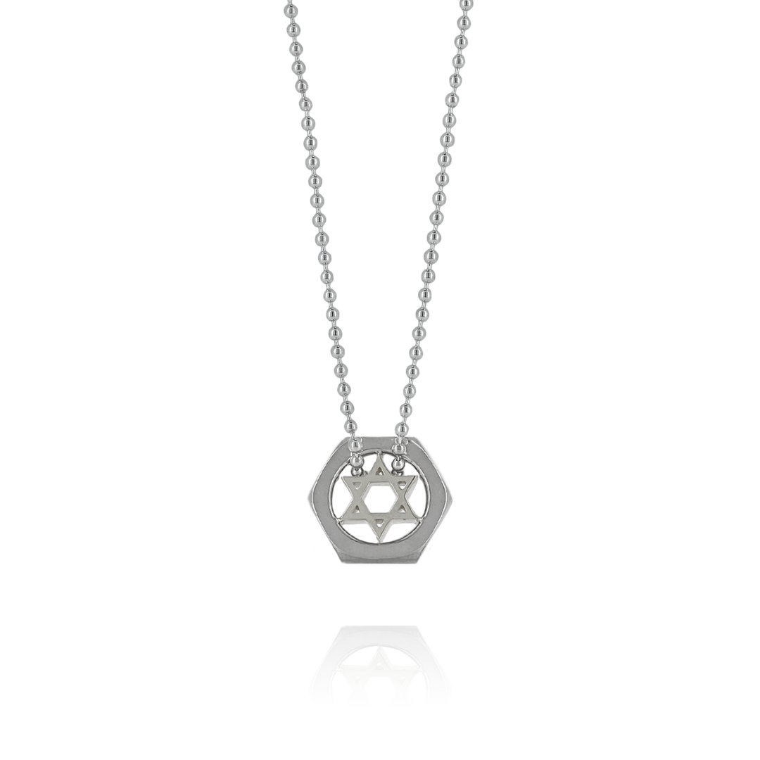 OFF THE WALL HERMONISE NUT HEXAGRAM PENDANT