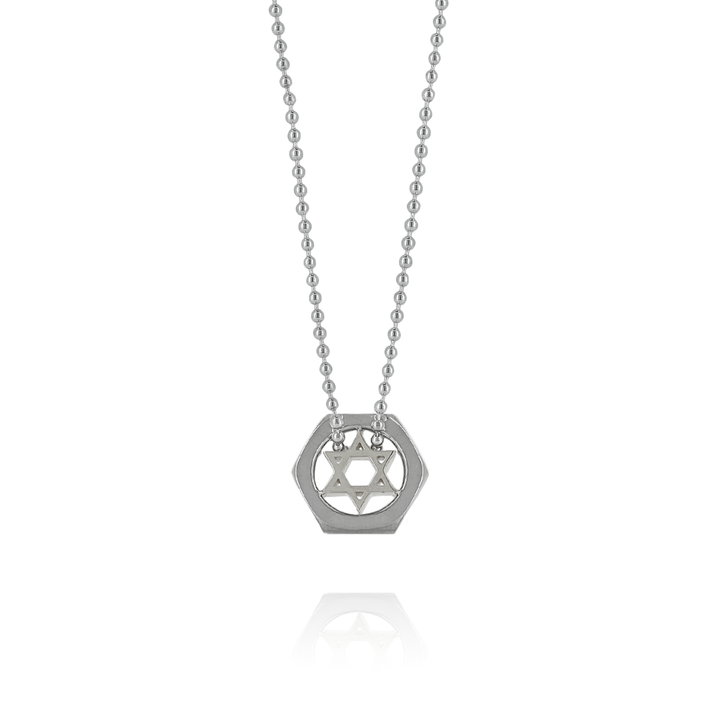 OFF THE WALL HERMONISE NUT HEXAGRAM PENDANT