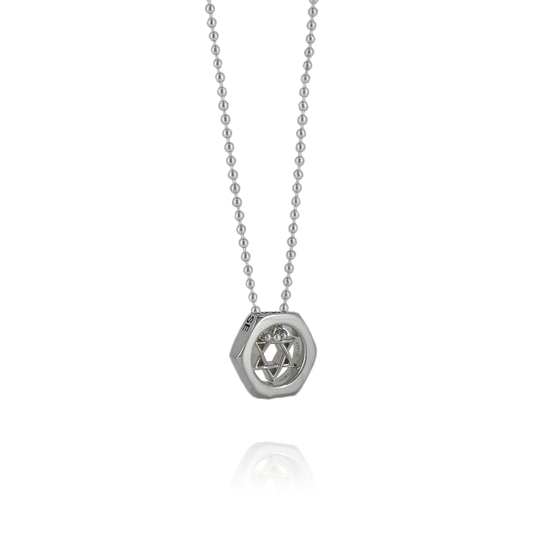 OFF THE WALL HERMONISE NUT HEXAGRAM PENDANT