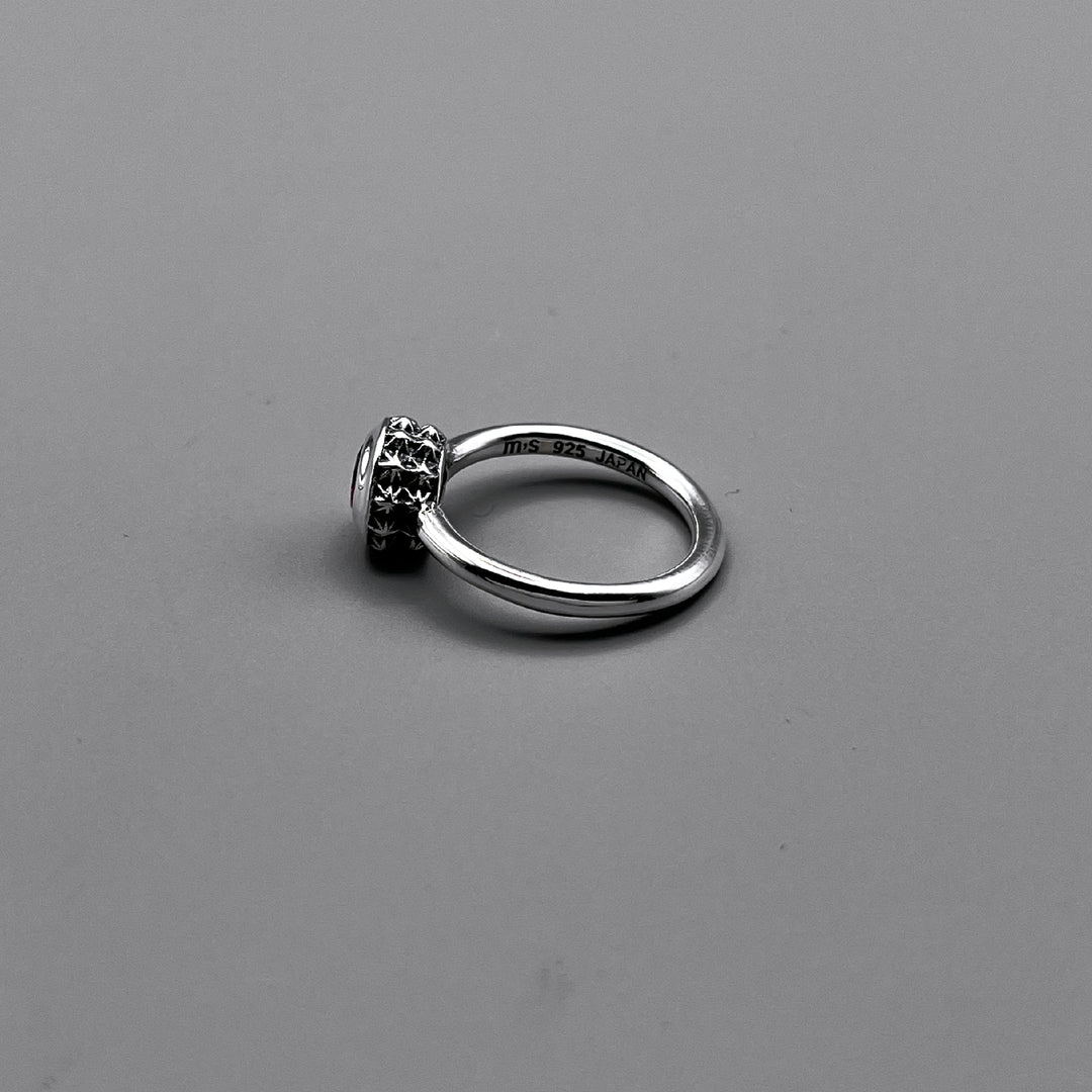 TRIPLE X STUDS SOLITAIRE BIRTHDAY 5mm STONE RING