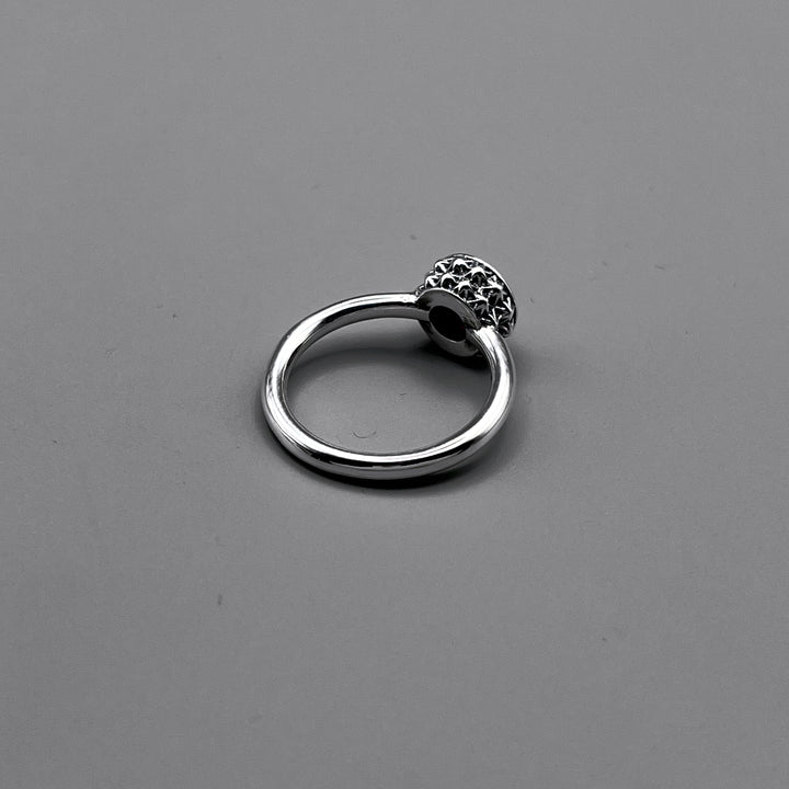 TRIPLE X STUDS SOLITAIRE BIRTHDAY 5mm STONE RING