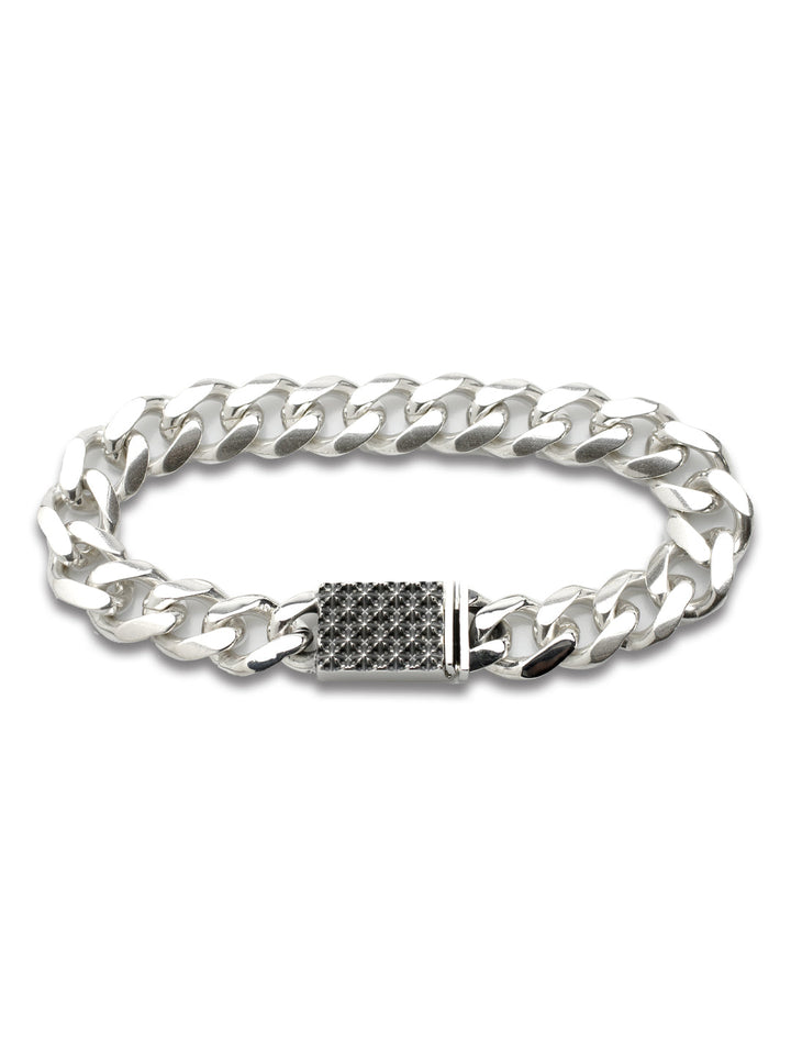 TRIPLE X STUDS CLASP CHAIN BRACELET