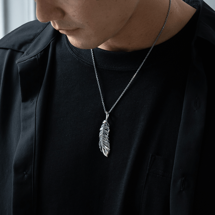 INTELLECTUAL FEATHER PENDANT L