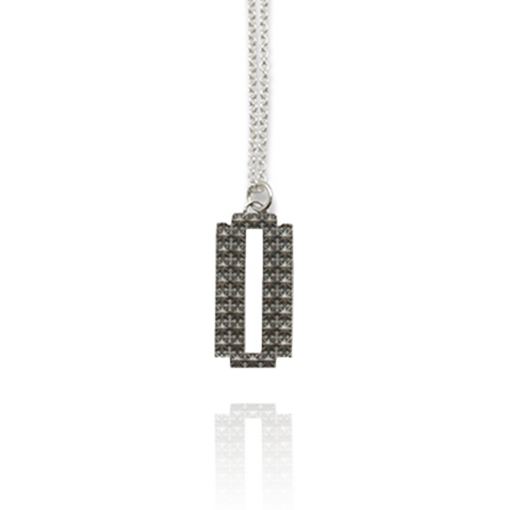 TRIPLE X STUDS RAZOR PENDANT