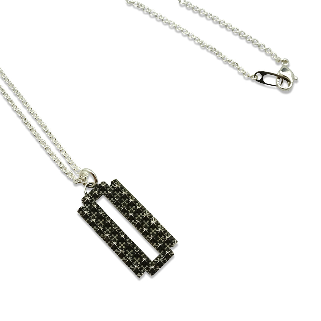 TRIPLE X STUDS RAZOR PENDANT