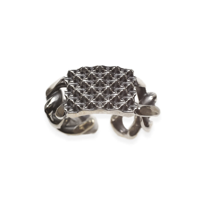 TRIPLE X STUDS CHAIN RING