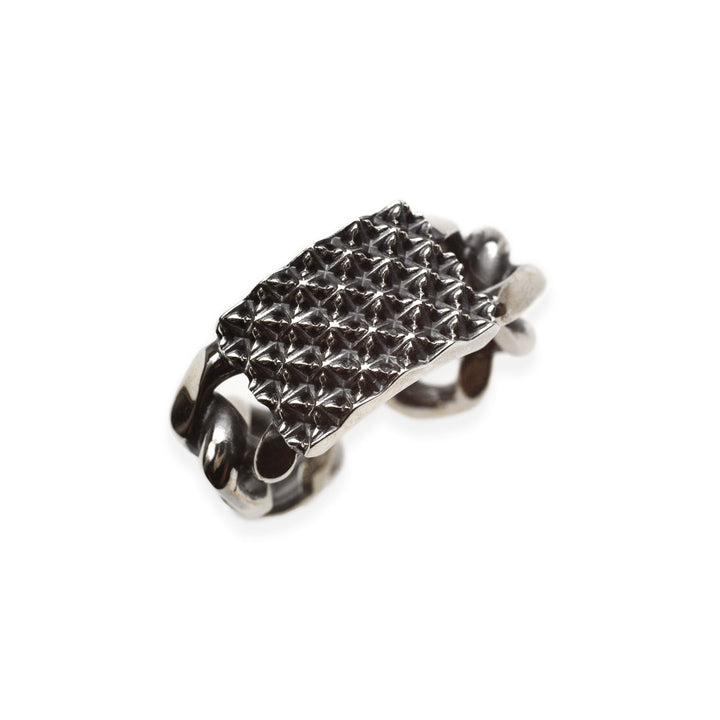 TRIPLE X STUDS CHAIN RING