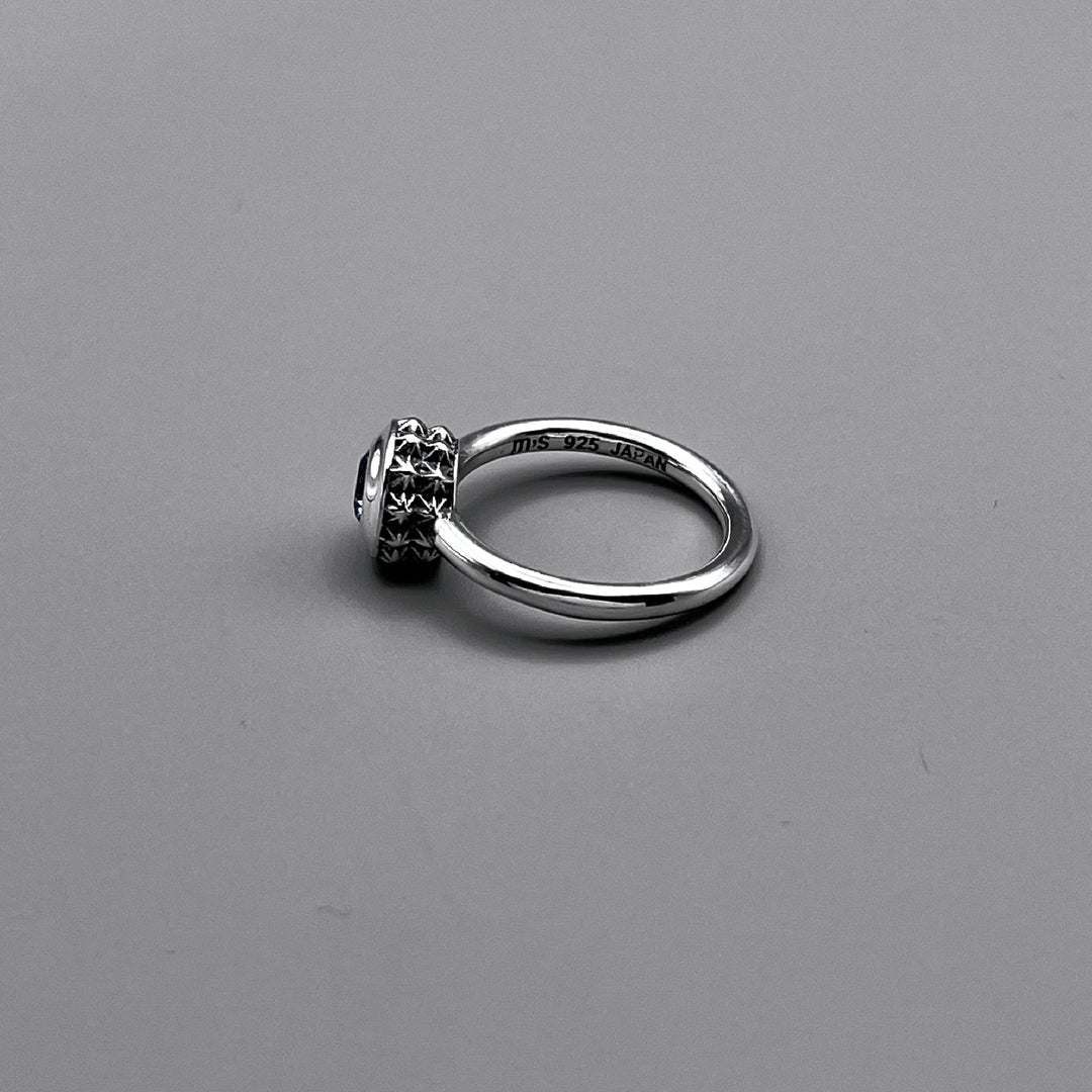 TRIPLE X STUDS SOLITAIRE BIRTHDAY 5mm STONE RING