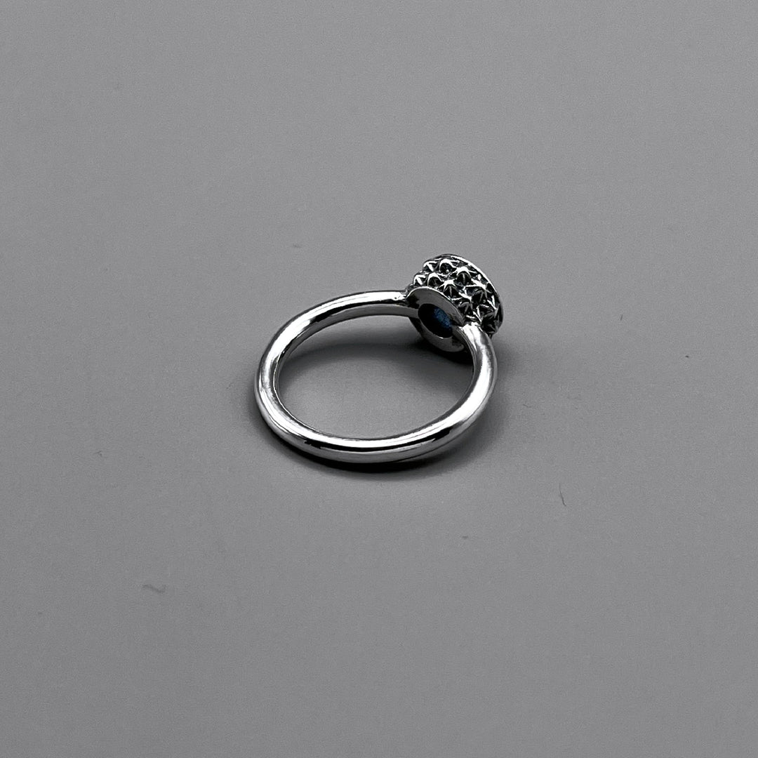 TRIPLE X STUDS SOLITAIRE BIRTHDAY 5mm STONE RING