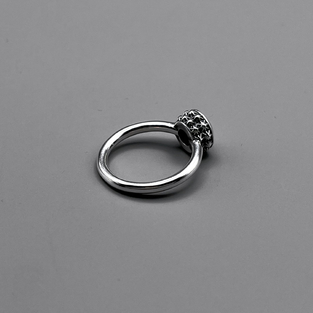 TRIPLE X STUDS SOLITAIRE BIRTHDAY 5mm STONE RING