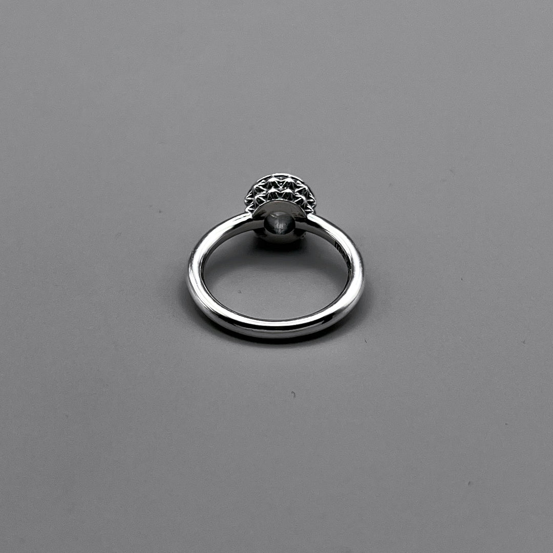 TRIPLE X STUDS SOLITAIRE BIRTHDAY 5mm STONE RING