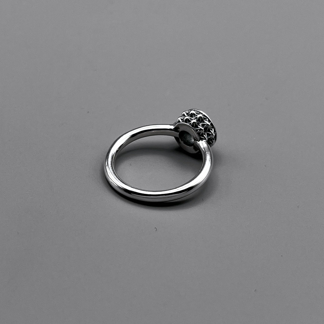 TRIPLE X STUDS SOLITAIRE BIRTHDAY 5mm STONE RING