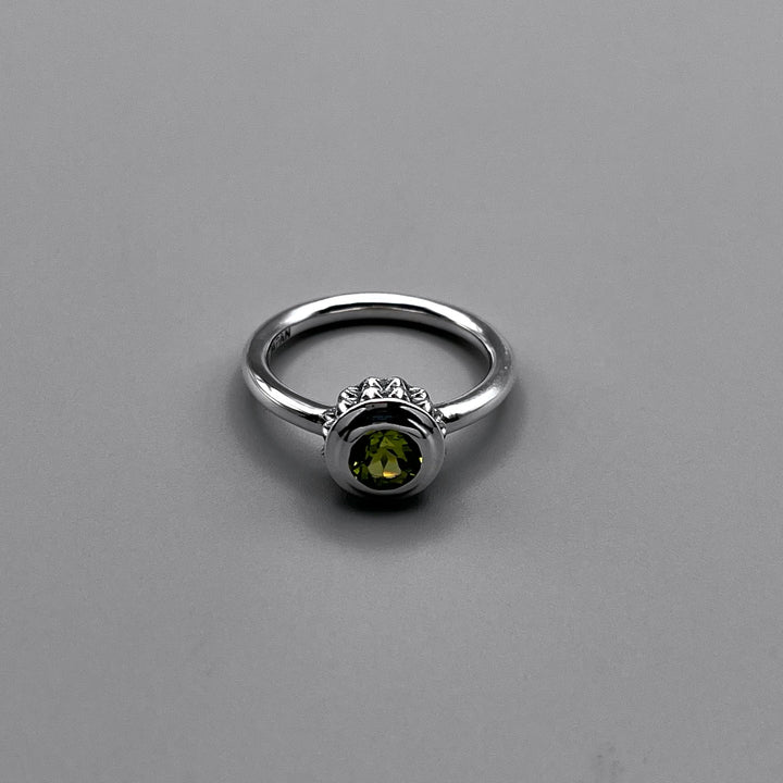 TRIPLE X STUDS SOLITAIRE BIRTHDAY 5mm STONE RING