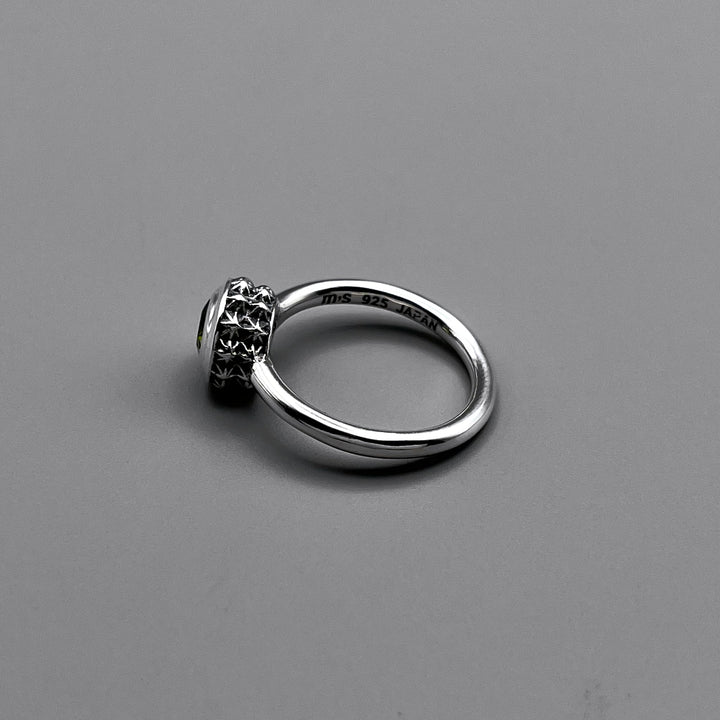 TRIPLE X STUDS SOLITAIRE BIRTHDAY 5mm STONE RING