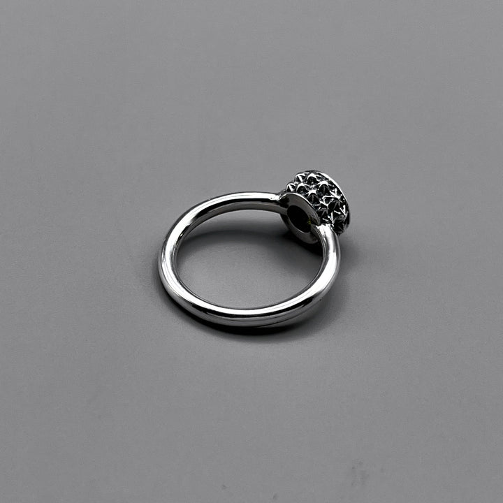 TRIPLE X STUDS SOLITAIRE BIRTHDAY 5mm STONE RING