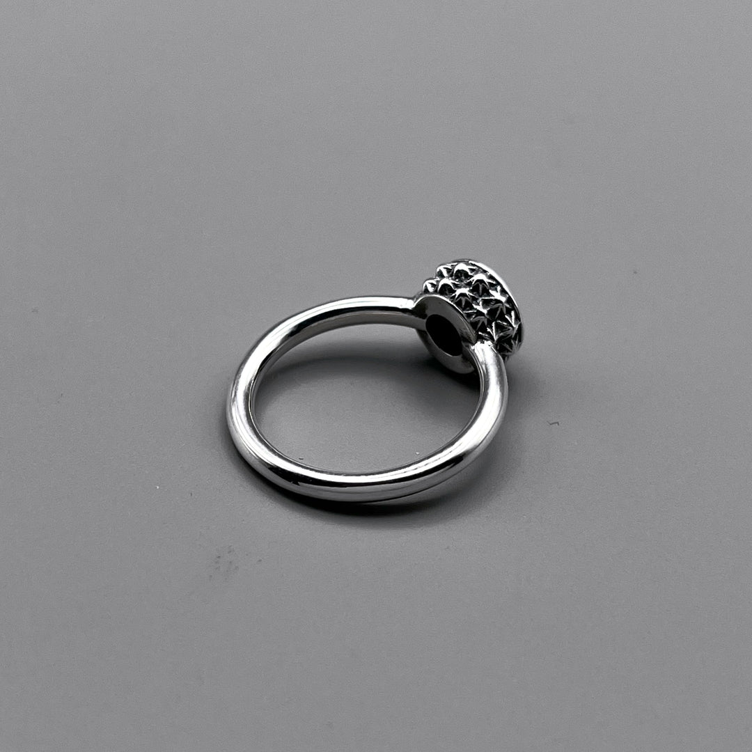 TRIPLE X STUDS SOLITAIRE BIRTHDAY 5mm STONE RING